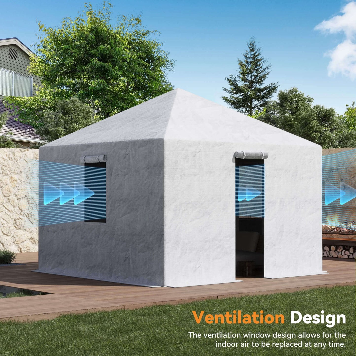 10'x10' Winter Cover for Hardtop Gazebo