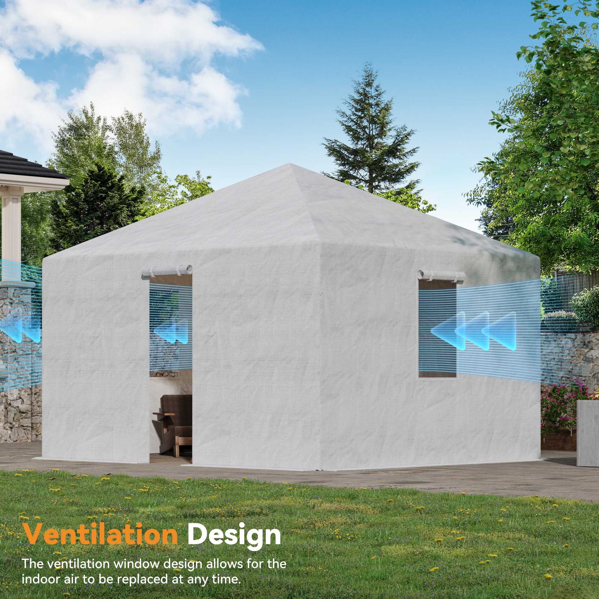 10'x12' Winter Cover for Hardtop Gazebo