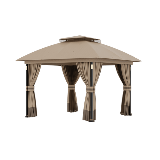10'x10' Soft Top Gazebo with Bluetooth Speaker