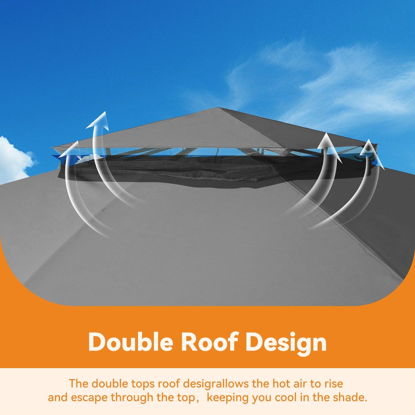 10'x12' Soft Top Gazebo with Bluetooth Speaker