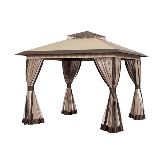 11'x11' Pop-up Gazebo with Mesh Netting
