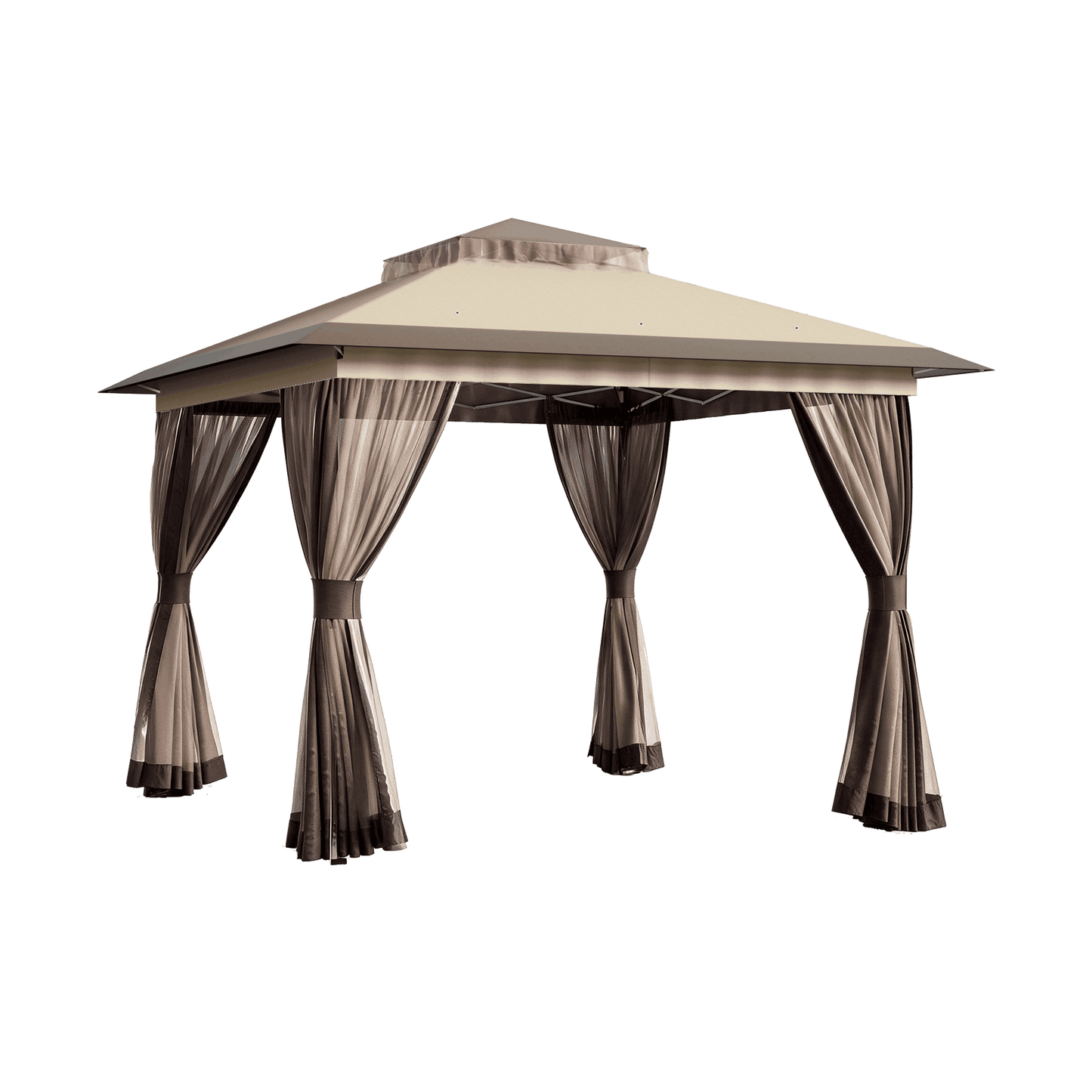 11'x11' Pop-up Gazebo with Mesh Netting