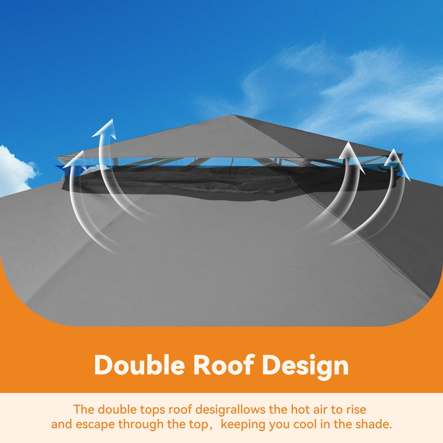 11'x13' Soft Top Gazebo with Bluetooth Speaker