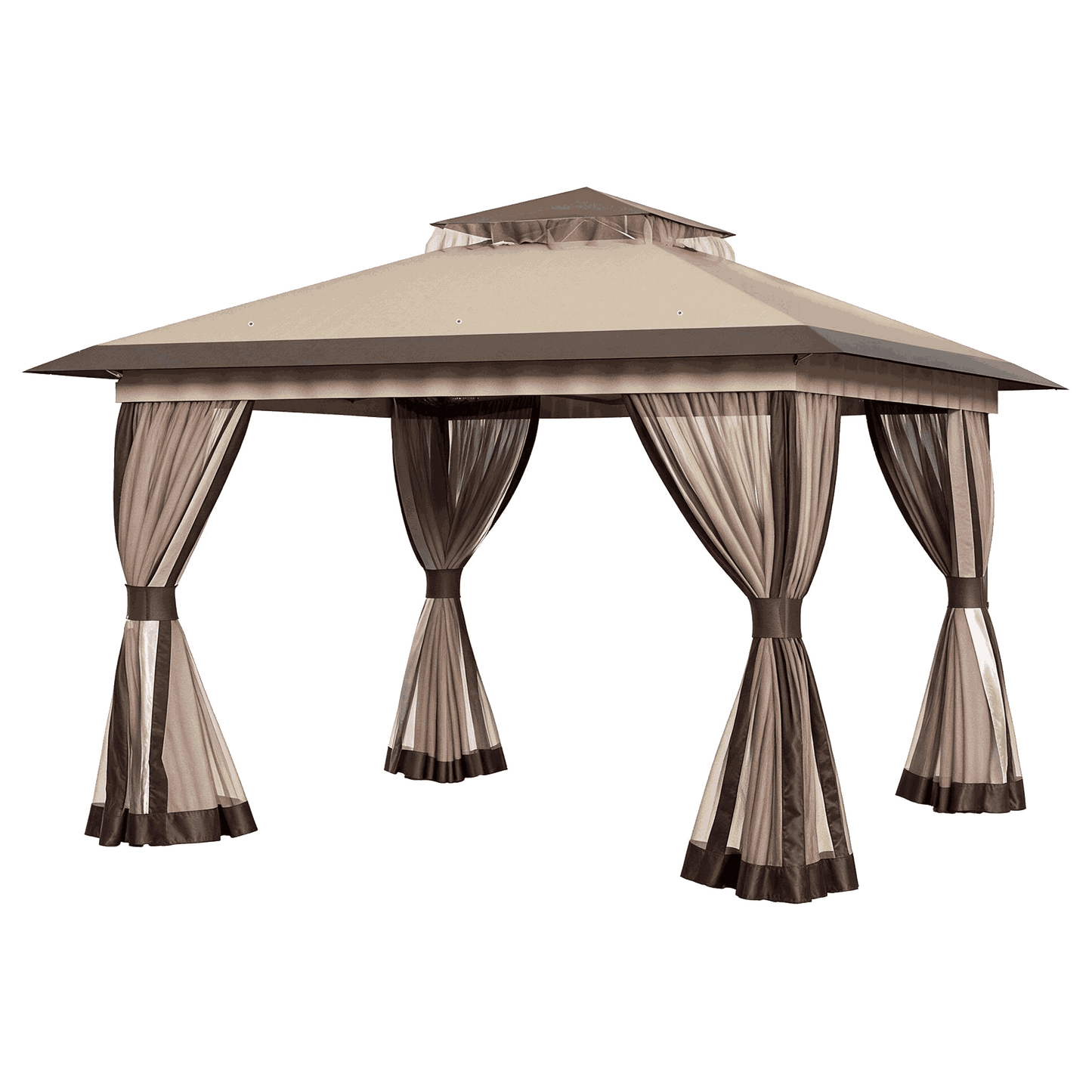 13'x13' Pop-up Gazebo with Mesh Netting