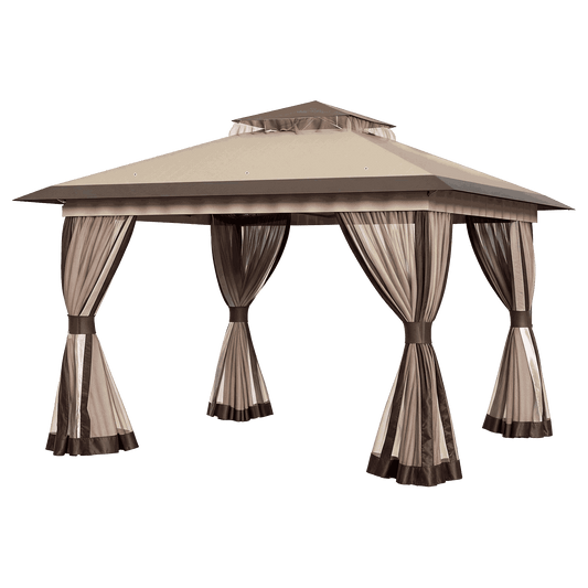 13'x13' Pop-up Gazebo with Mesh Netting