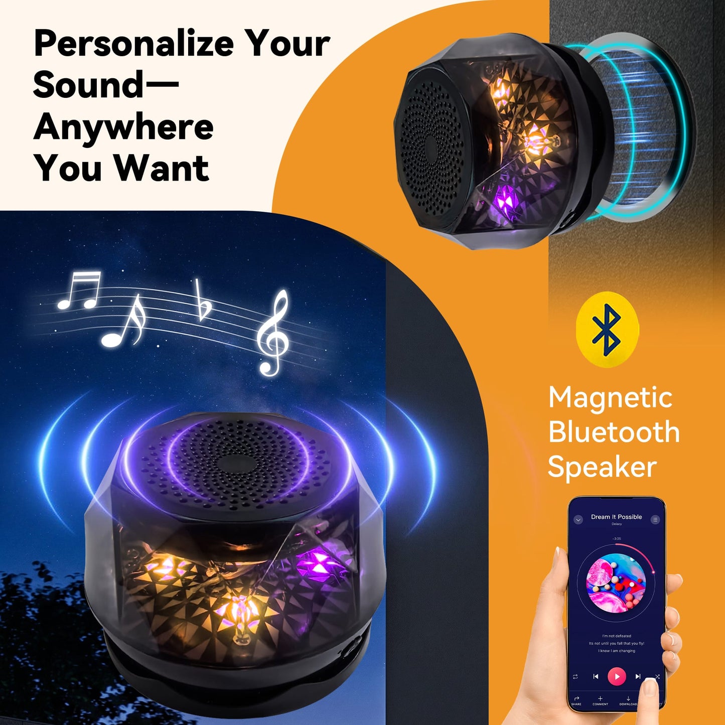 8'x8' Soft Top Gazebo with Bluetooth Speaker