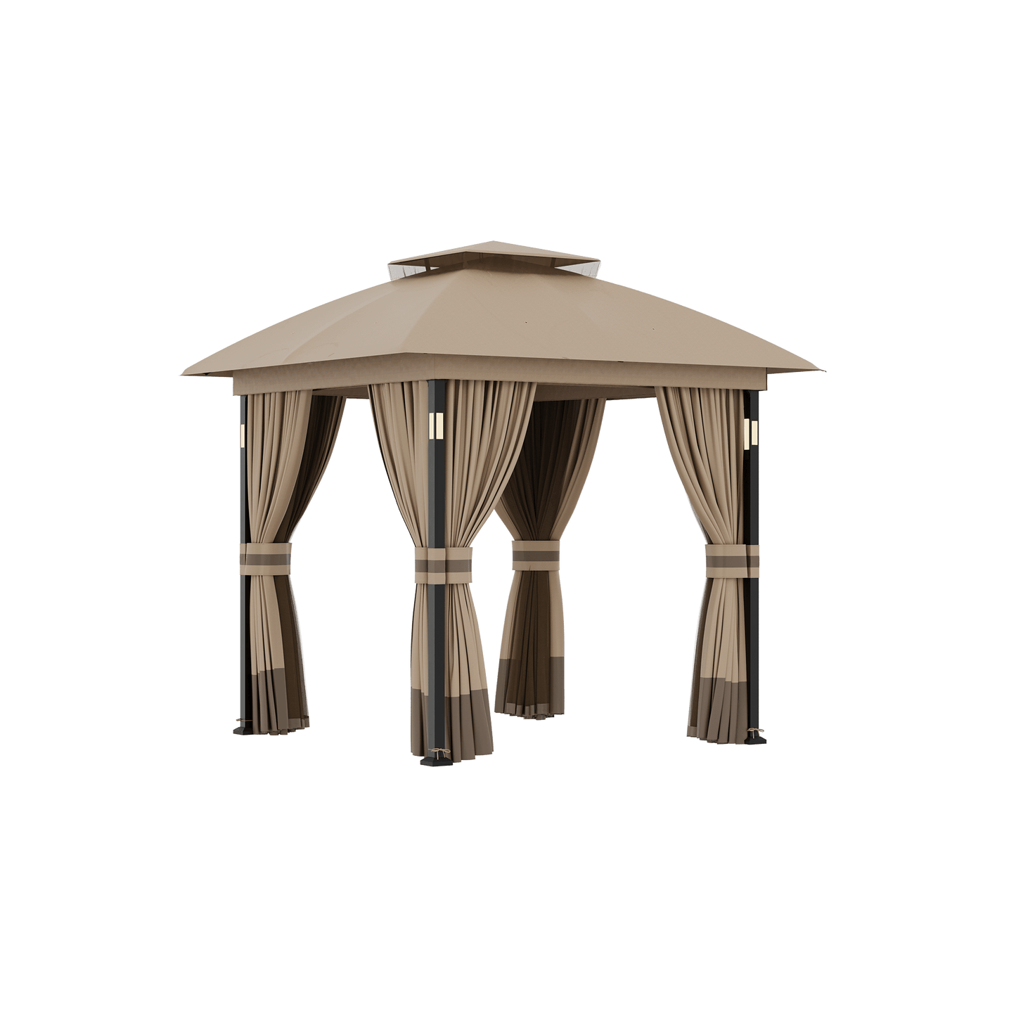 8'x8' Soft Top Gazebo with Bluetooth Speaker