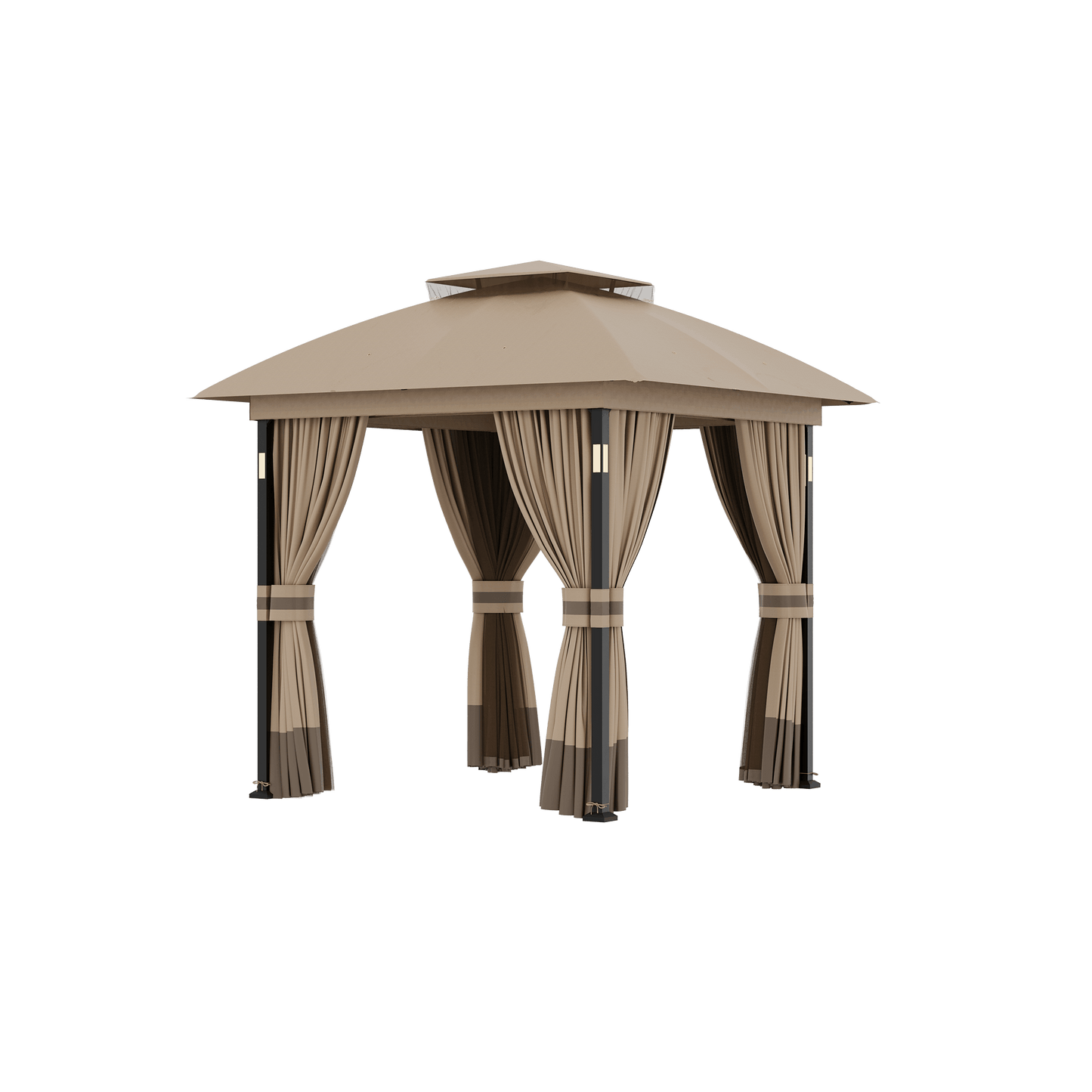 8'x8' Soft Top Gazebo with Bluetooth Speaker
