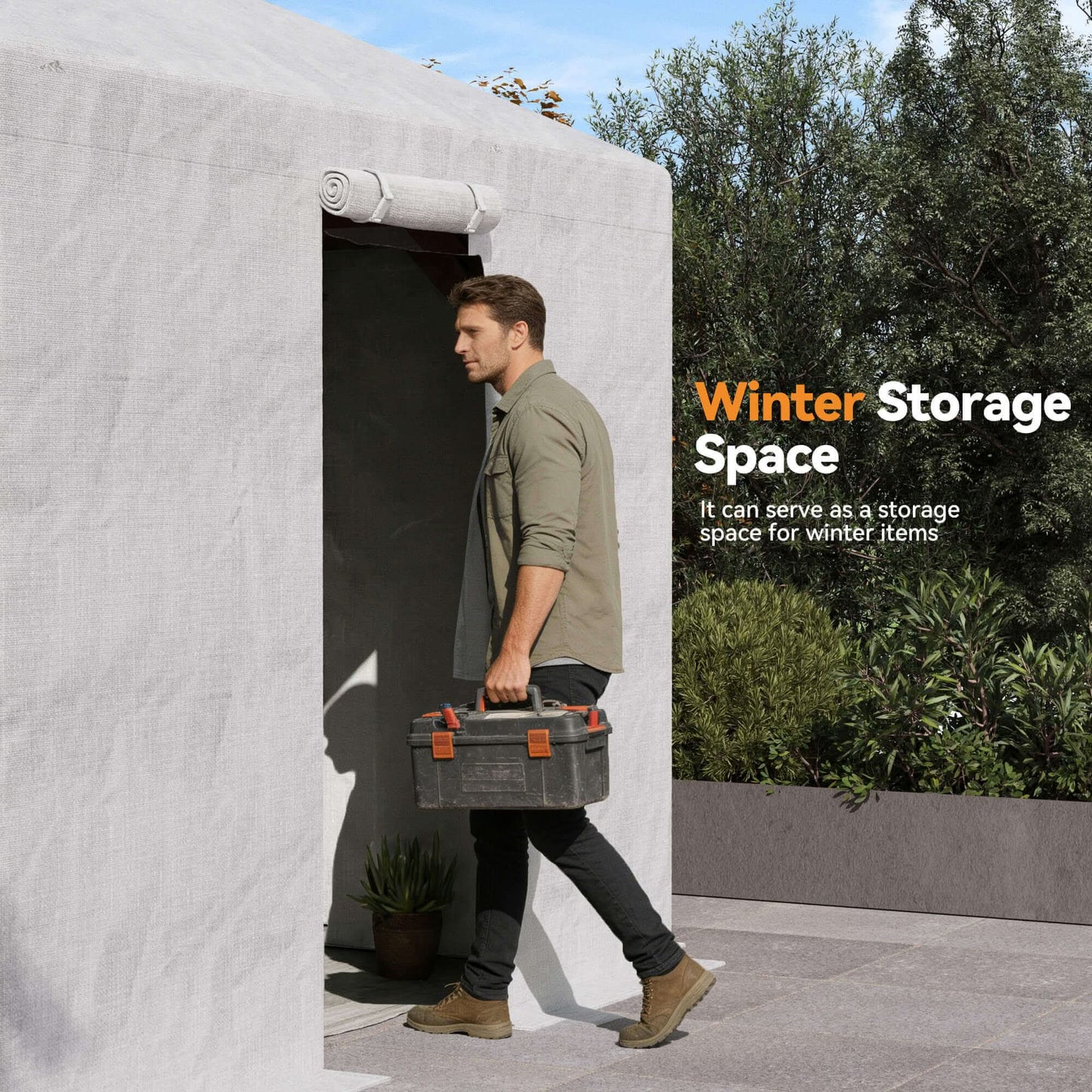 8'x8' Winter Cover for Hardtop Gazebo
